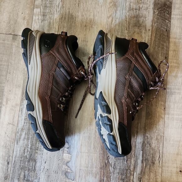 Skechers Mens Ralcon-Emil Ankle Boots Size 10 Chocolate 204482 Water Repellent‎ main image 8